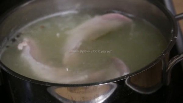 Отварной свиной язык/ Прекрасная альтернатива покупной колбасе/Schweinezunge selber kochen