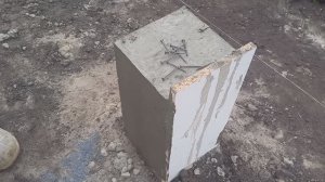 30. Столбчатый фундамент под террасу (дом для себя)