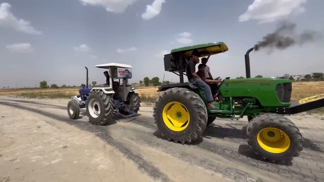 😵खरगोश के टायरों में लगा दिया🔥Vs farmtrac tractor Tochan Jd5210 back to home || 🥺Miss u Nishu Bhai💔 смотреть онлайн
