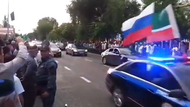 Кортеж Рамзана Кадырова смотреть онлайн