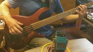 Boss SL-2 Slicer with Bass Guitar