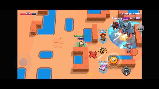 Challange Hard to Insane in Boss Fight danger zone | Best brawler Nita | Brawl Stars. смотреть онлайн