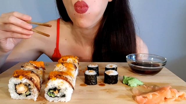 ASMR SUSHI | Eating Sounds | No Talking | Lady M. ASMR смотреть онлайн