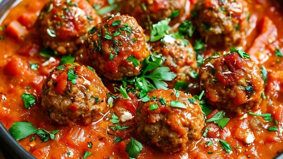 Тефтели в томатно-сметанном соусе смотреть онлайн