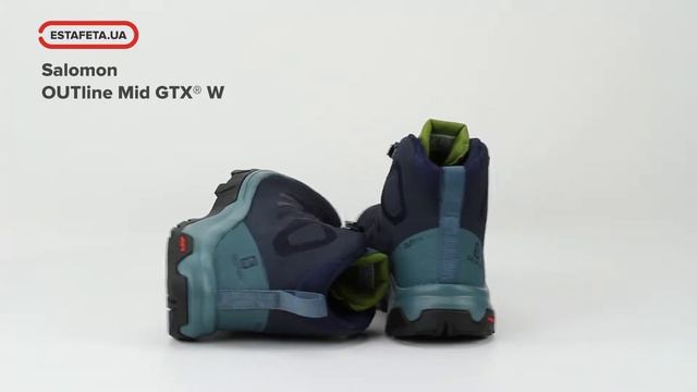 Ботинки Salomon OUTline Mid GTX® W Bk/Magnet/Green FW18-19 404844 смотреть онлайн