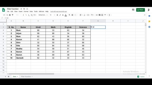 Filter Function | Dynamic Use | Formula | Google Sheets смотреть онлайн