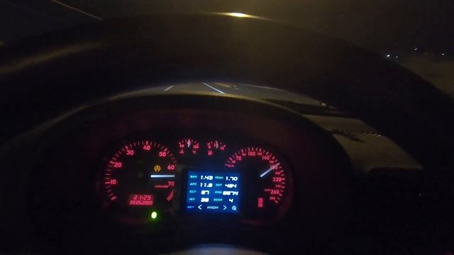 A3 FWD gt3071 dsg Dq250 empty road tuning test 100 200, time 9:55 1.7 bar max. смотреть онлайн