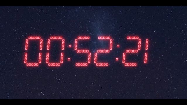 Red neon timer 1 hour 45 minutes (countdown) смотреть онлайн