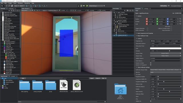 Как включить планарные отражения - UNIGINE 2 подсказки и советы смотреть онлайн