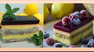 Нарезное Пирожное ＂Черника-Лимон＂ 🍋 Рецепт от @kiseleva_foodb