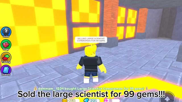 1 Gem To Corrupted Cameraman Part 1!(Toilet Tower Defense) смотреть онлайн