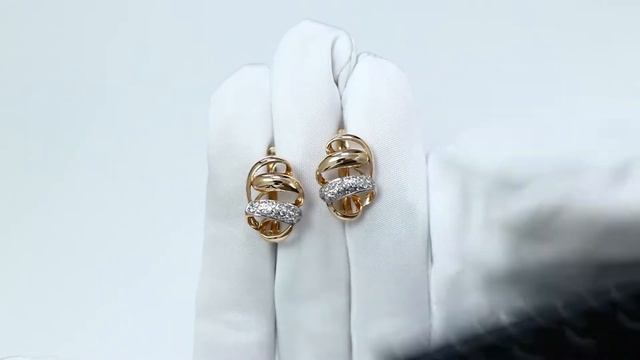 Золотые серьги Александра с фианитом кл1931аск смотреть онлайн