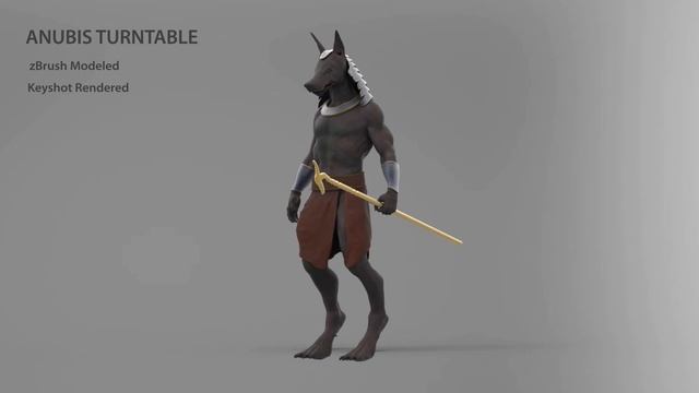 Anubis Turntable - ZBrush Keyshot смотреть онлайн