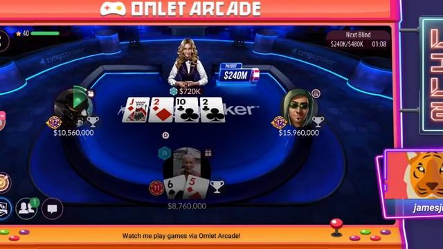 Watch me stream Zynga Poker on Omlet Arcade! смотреть онлайн