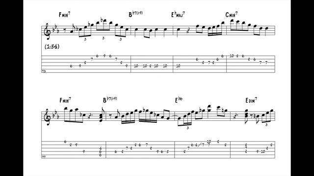 "Don't Worry 'Bout Me" - Barney Kessel (Jazz Guitar Transcription) смотреть онлайн