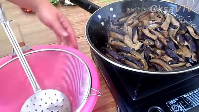 салат из баклажанов по корейски  Eggplant Salad In Korean