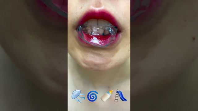 ASMR JELLYFISH CREAM MILK JELLY EMOJI eating sounds TeeKaa MUKBANG 티카 먹방 смотреть онлайн