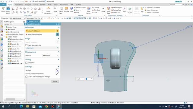 Siemens Nx 12 - Zipper Modelling