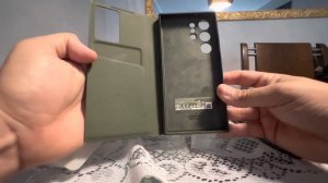 Case smart View Wallet Samsung s23 ultra ( verde)