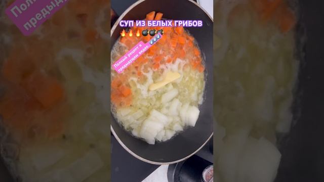 СУП ИЗ БЕЛЫХ ГРИБОВ. Простой и вкусный!🔥🔥🔥 #рецепт #охота #охотник #mushroom #охотники #грибы смотреть онлайн