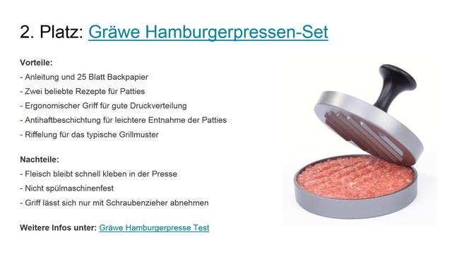 Die besten Burgerpressen 2016 - burgerpresse-test.com смотреть онлайн