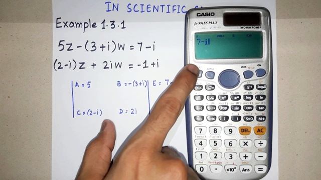 How to solve simultaneous linear equation with complex coefficents in casio(fx-991ES PLUS) смотреть онлайн