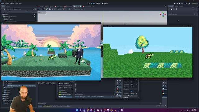 Creating a 2D/3D Hybrid Game in Godot: Using Gridmap, 2D Parallax and Sprites смотреть онлайн