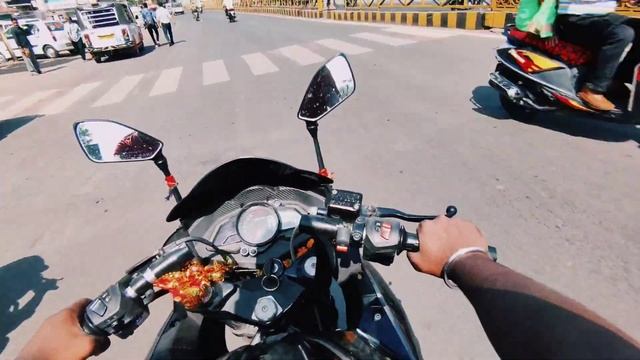 First vlog with new bike || pulsar rs200 🥰💥 смотреть онлайн