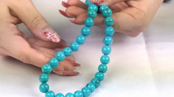 Бусы из бирюзы "Леди"