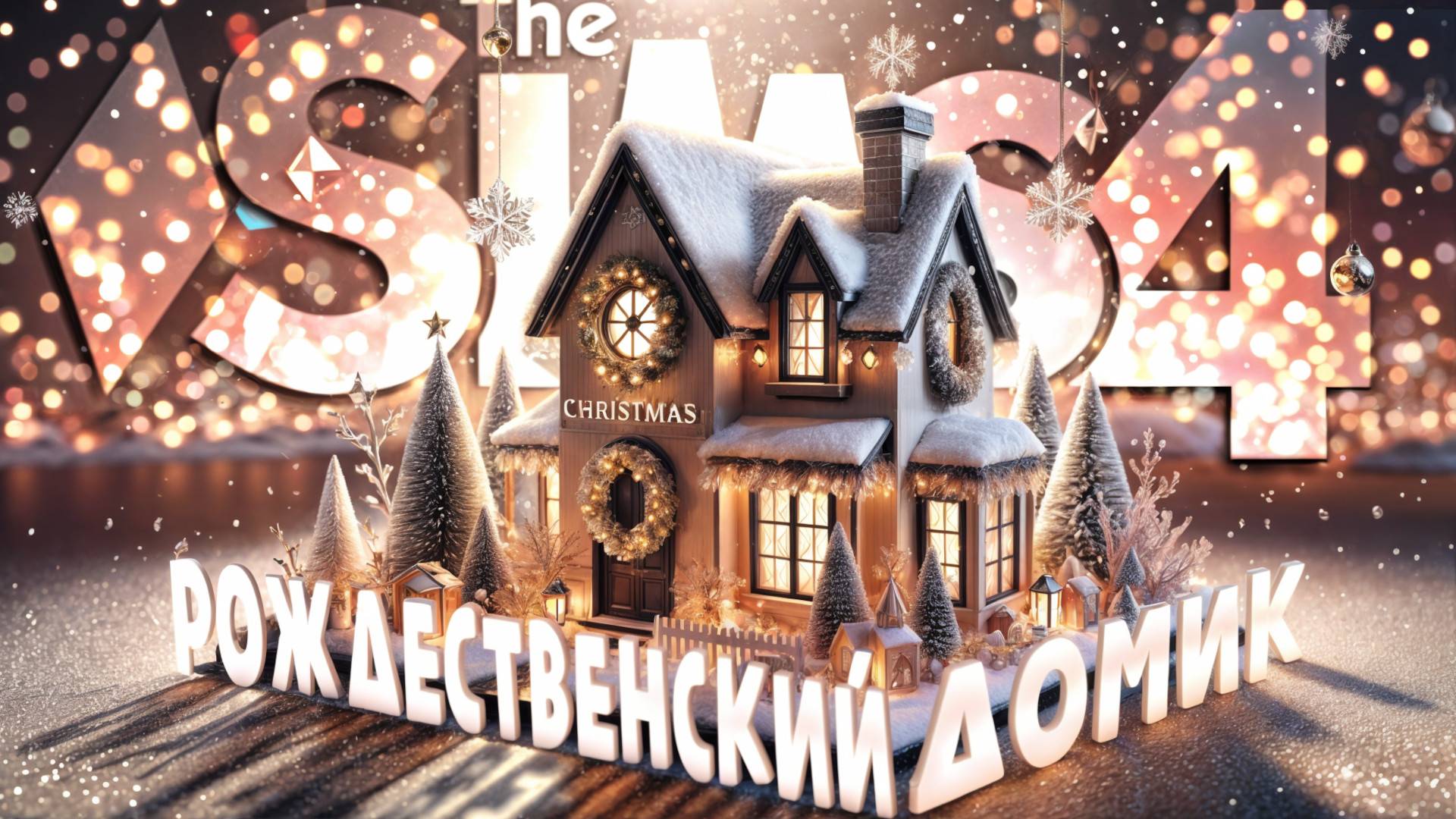 РОЖДЕСТВЕНСКИЙ ДОМ 🎅🏼 БЕЗ КОДОВ И МОДОВ 🎁 В SIMS 4 смотреть онлайн