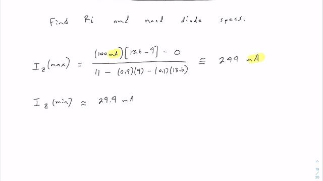 Diode Circuits - Example: Zener Diode Regulator смотреть онлайн