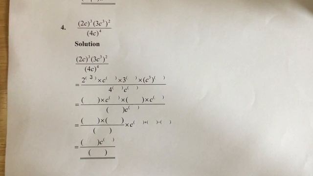 Form 1 Mathematics - Intermediate questions on Law of positive integral indices смотреть онлайн