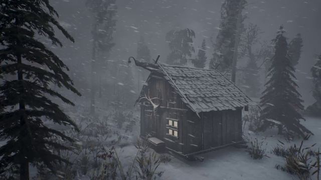 Сильная зимняя буря в горах - Звуки шквального ветра и сильной метели┇ Звуки для сна смотреть онлайн