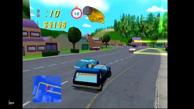 Simpsons Road Rage - PlayStation 2 -  PS2 OSSC 50FPS - Radical Entertainment  EA 2001