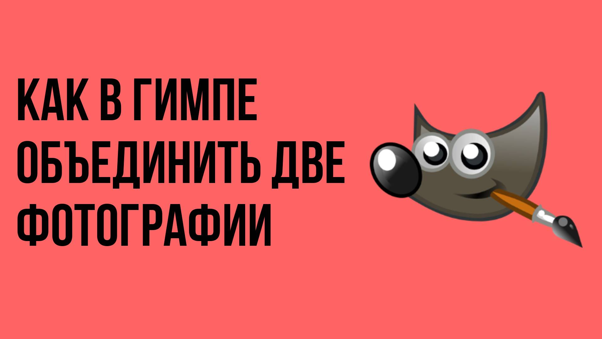 Как в гимпе объединить две фотографии смотреть онлайн