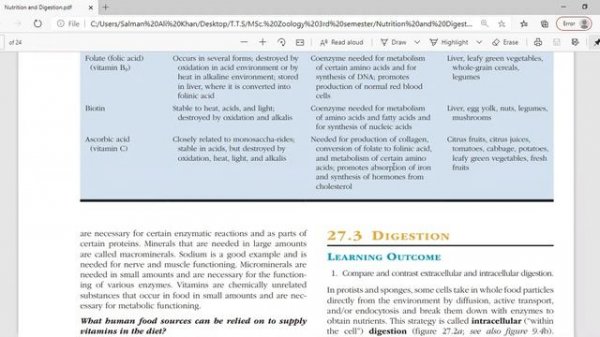 Comparative Animal Anatomy and Physiology