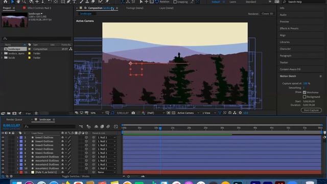 Comp Anim Tutorial 8 - Parallax, Camera motion path, Depth of field blur смотреть онлайн