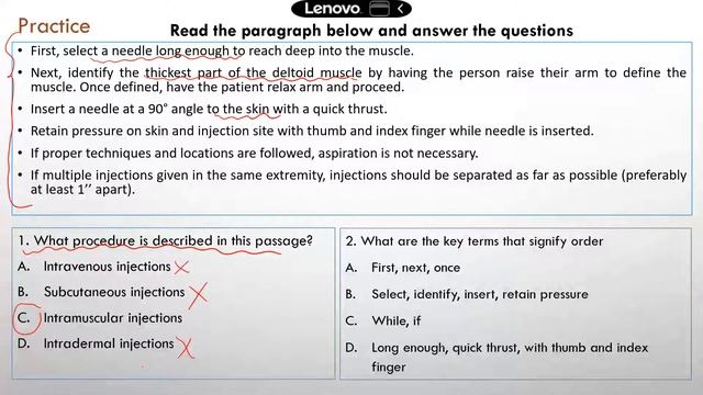 ATI TEAS READING review and practice questions: Lesson 3 Follow given directions смотреть онлайн