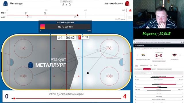 МЕТАЛЛУРГ - АВТОМОБИЛИСТ / ПРЯМАЯ ТРАНСЛЯЦИЯ / ПЛЕЙОФФ КХЛ 23-24