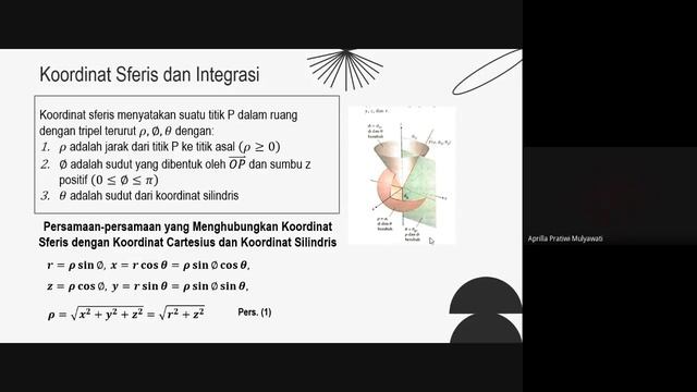 Integral Lipat dalam Koordinat Silindris & Koordinat Sferis, Substitusi dalam Integral Lipat (Kel 8 смотреть онлайн