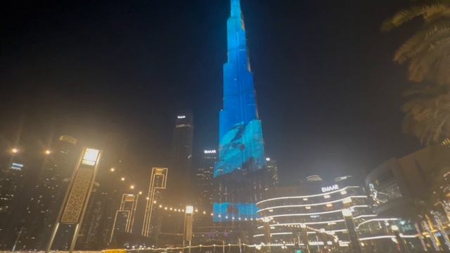 Световое шоу на Бурдж Халифе. Дубай. Из цикла «Восьмидневное турне по Эмиратам». смотреть онлайн