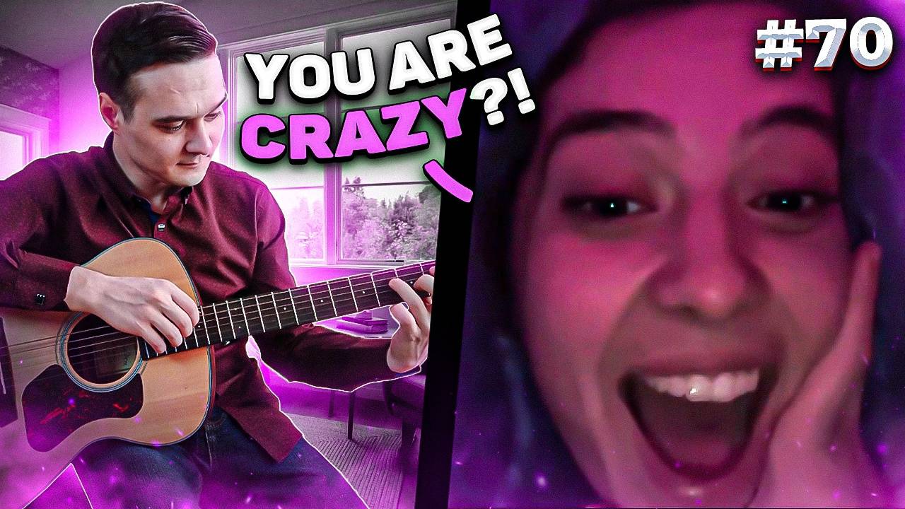 Фингерстайл Гитарист Поразил Иностранцев Самыми СЛОЖНЫМИ и МОЩНЫМИ Композициями в Чат Рулетке #70 смотреть онлайн