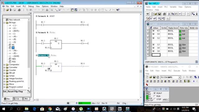 SIEMENS SIMATIC MANAGER STEP 7 -Introduce S7 RS,SR,P&N Logic смотреть онлайн