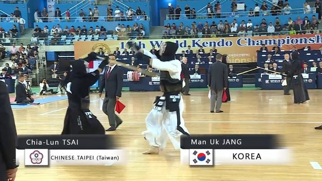 17th World Kendo Championships 5ch (TPE)C.TSAI Vs (KOR)M.JANG