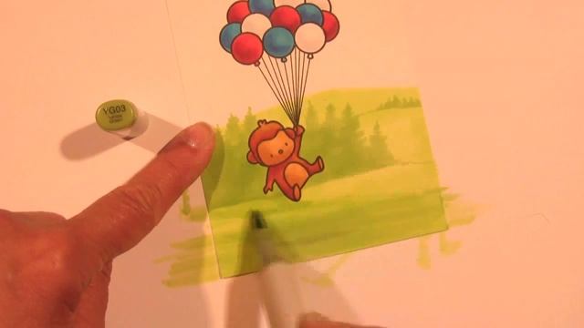 Copic coloring a hillside scene from up in the sky смотреть онлайн