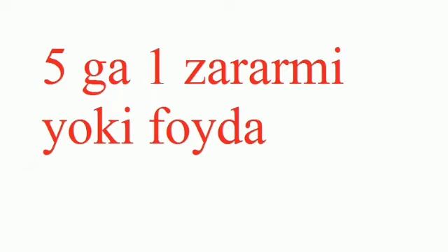 5 ga 1 qilishning zararli tomonlari смотреть онлайн