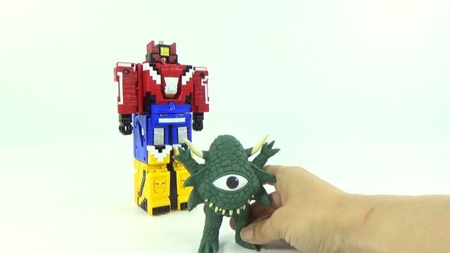 PowerRangers AnimalForce New Special ABC DX TitanKing VS 123 DX AnimalKing Cube Toy Transformation