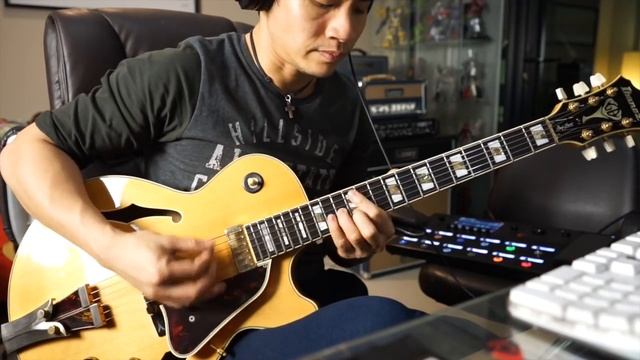 1989 Ibanez GB10 with Line6 Helix Twin reverb model guitar improvisation_v720P смотреть онлайн