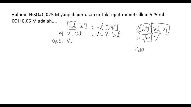 🔴PH CAMPURAN🔴Volume H2SO4 0,025 M yang di perlukan untuk tepat menetralkan 525 ml KOH 0,06 M adala смотреть онлайн