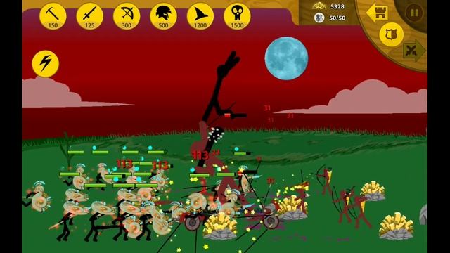 Проходим два турнира на легком и на сложном уровне сложности в игре Stick War Legacy смотреть онлайн